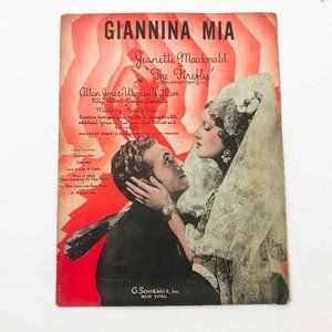 Music Sheets Giannina Mia Italian Piano The Firefly Movie Picture 1937